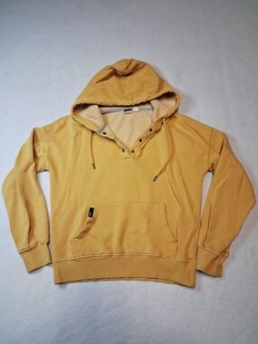 Roxy Mustard Pullover Hoodie with Kangaroo Pocket
